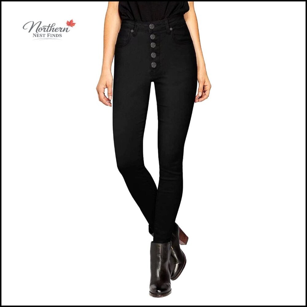 Super Stretch High Waist Skinny Jeans Comfort Fit